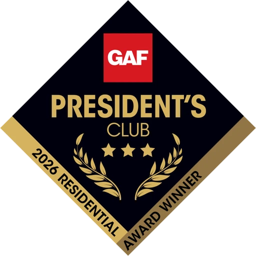 GAF President's Club 3-Star Residential 2026